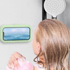 Brand New Green Waterproof Bathroom Phone Wall Mount Holder"**